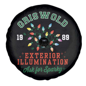 Funny Christmas Griswold Exterior Illumination Spare Tire Cover Ask For Sparky Xmas Movie TS11 Print Your Wear