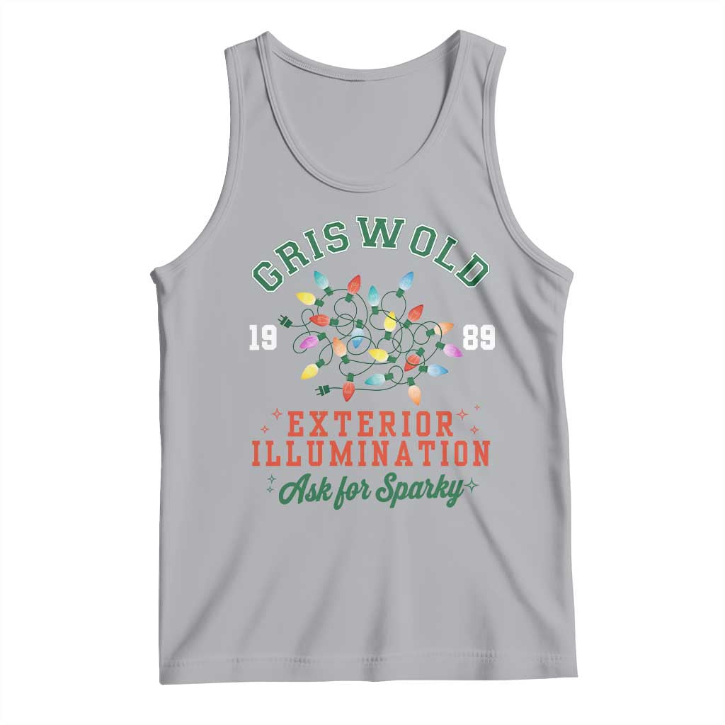 Funny Christmas Griswold Exterior Illumination Tank Top Ask For Sparky Xmas Movie TS11 Athletic Heather Print Your Wear