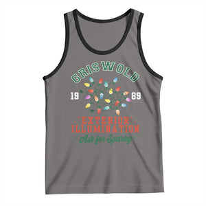 Funny Christmas Griswold Exterior Illumination Tank Top Ask For Sparky Xmas Movie TS11 Deep Heather Black Print Your Wear