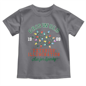 Funny Christmas Griswold Exterior Illumination Toddler T Shirt Ask For Sparky Xmas Movie TS11 Charcoal Print Your Wear