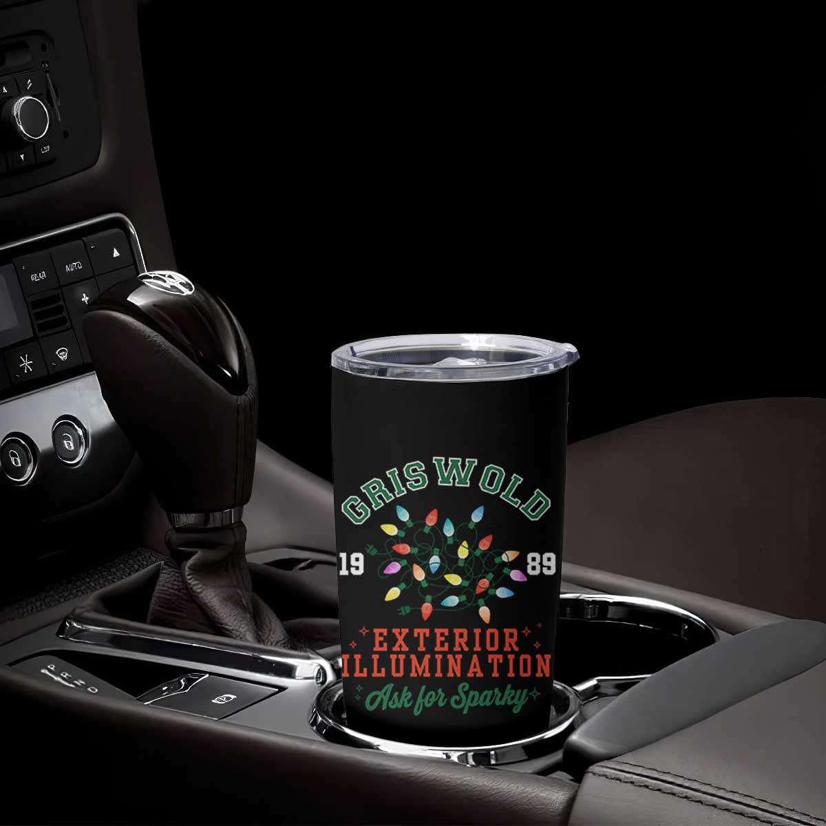Funny Christmas Griswold Exterior Illumination Tumbler Cup Ask For Sparky Xmas Movie TS11 Print Your Wear