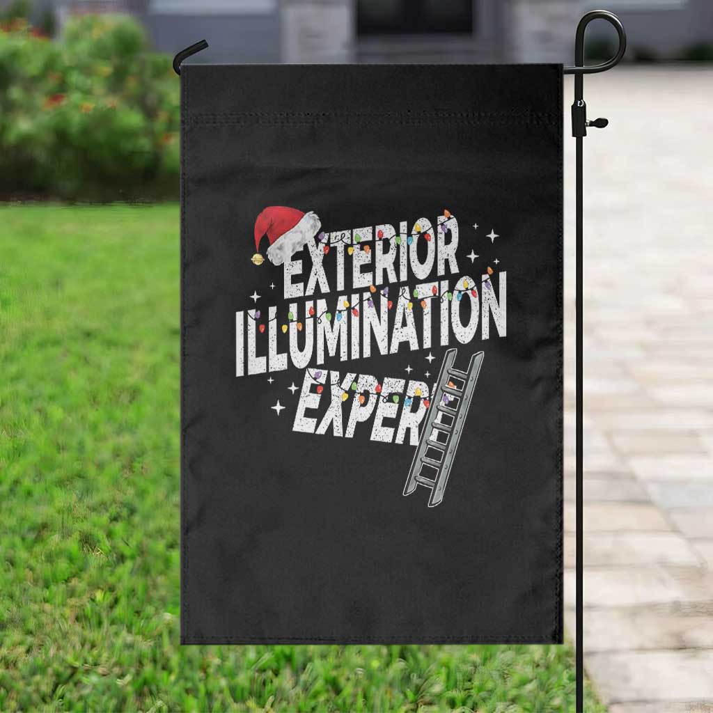 Funny Christmas Exterior Illumination Expert Garden Flag Xmas Lights Decorator TS11 Print Your Wear