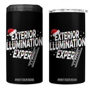Funny Christmas Exterior Illumination Expert 4 in 1 Can Cooler Tumbler Xmas Lights Decorator TS11 One Size: 16 oz Black Print Your Wear