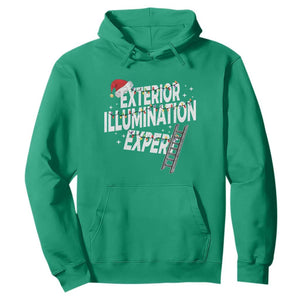 Funny Christmas Exterior Illumination Expert Hoodie Xmas Lights Decorator TS11 Irish Green Print Your Wear