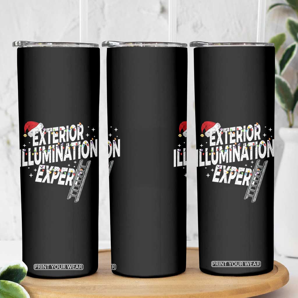 Funny Christmas Exterior Illumination Expert Skinny Tumbler Xmas Lights Decorator TS11 Print Your Wear