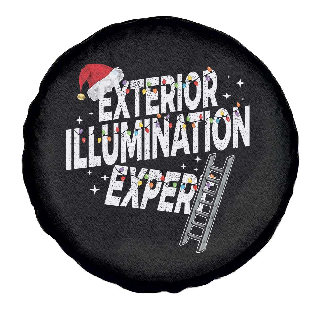 Funny Christmas Exterior Illumination Expert Spare Tire Cover Xmas Lights Decorator TS11 Print Your Wear