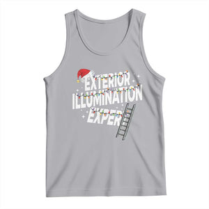 Funny Christmas Exterior Illumination Expert Tank Top Xmas Lights Decorator TS11 Athletic Heather Print Your Wear