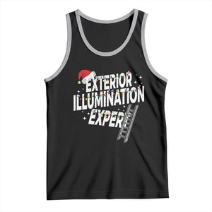 Funny Christmas Exterior Illumination Expert Tank Top Xmas Lights Decorator TS11 Black Athletic Heather Print Your Wear