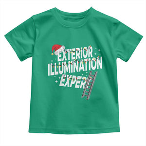 Funny Christmas Exterior Illumination Expert Toddler T Shirt Xmas Lights Decorator TS11 Irish Green Print Your Wear