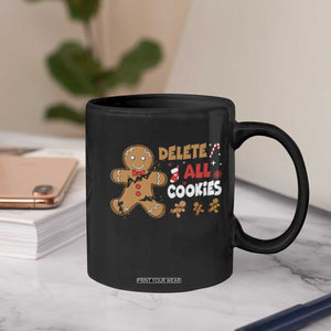 Funny Christmas Delete All Cookies Coffee Mug Xmas Gingerbread TS11 Print Your Wear