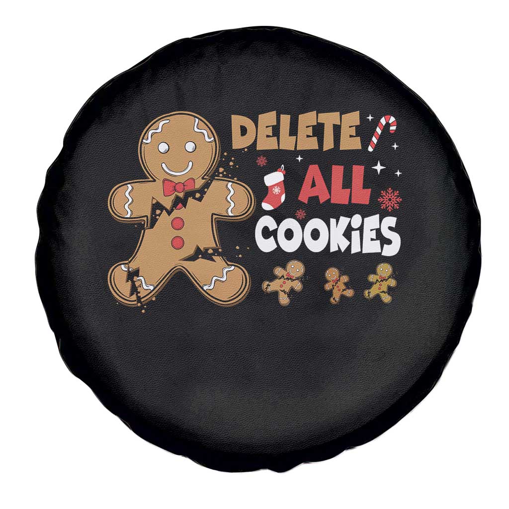 Funny Christmas Delete All Cookies Spare Tire Cover Xmas Gingerbread TS11 Print Your Wear