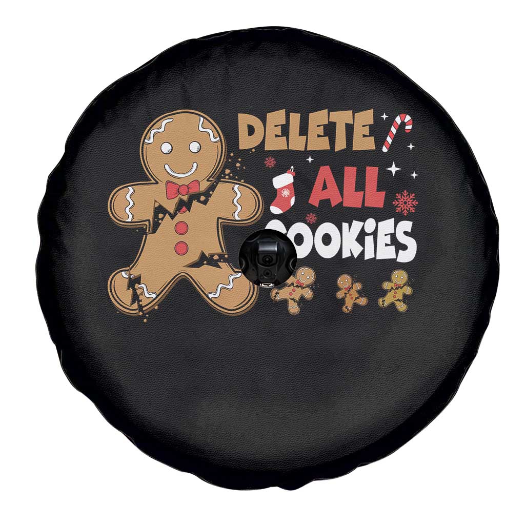 Funny Christmas Delete All Cookies Spare Tire Cover Xmas Gingerbread TS11 Print Your Wear