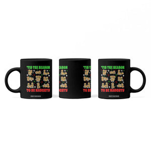 Funny Xmas Tis The Season To Be Naughty Coffee Mug Xmas Adult Humor Gingerbread TS11 Print Your Wear