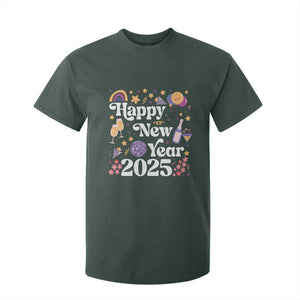 Happy New Year 2025 T Shirt For Kid Cute New Year's Eve Party TS11 Dark Forest Green Print Your Wear