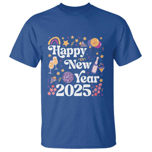 Happy New Year 2025 T Shirt Cute New Year's Eve Party TS11 Royal Blue Print Your Wear