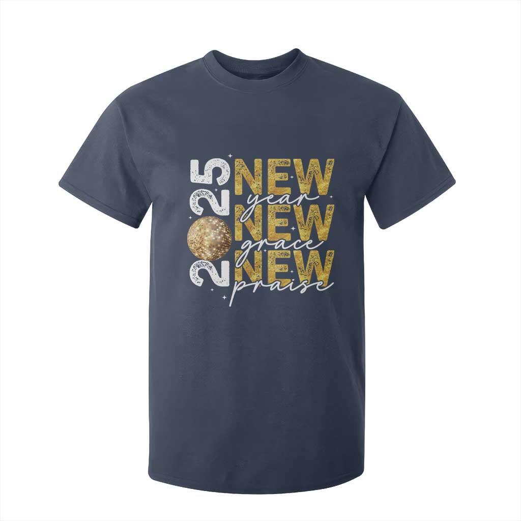 New Year New Grace New Praise 2025 T Shirt For Kid TS11 Navy Print Your Wear