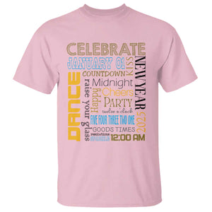 Happy New Year 2025 T Shirt New Year's Eve Activities TS11 Light Pink Print Your Wear
