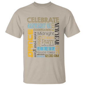 Happy New Year 2025 T Shirt New Year's Eve Activities TS11 Sand Print Your Wear