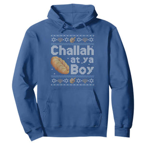 Funny Hanukkah Hoodie Challah At Ya Boy Jewish Holiday TS11 Royal Blue Print Your Wear