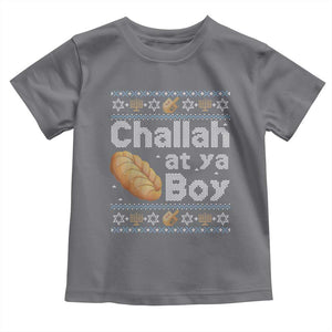 Funny Hanukkah Toddler T Shirt Challah At Ya Boy Jewish Holiday TS11 Charcoal Print Your Wear