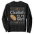 Funny Hanukkah Sweatshirt Challah At Ya Girl Jewish Holiday TS11 Black Print Your Wear