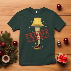 Funny Fragile That Must Be Italian Christmas Movie T Shirt TS11 Dark Forest Green Print Your Wear