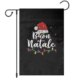Funny Buon Natale Garden Flag Italian Christmas Italy Pride Santa Hat TS11 Black Print Your Wear