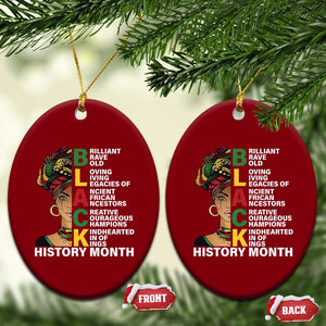 Black History Month Brilliant Brave Bold Ceramic Ornament African American Pride TS11 Print Your Wear