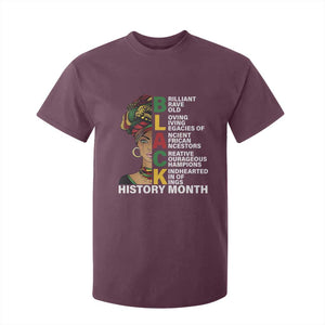 Black History Month Brilliant Brave Bold T Shirt For Kid African American Pride TS11 Maroon Print Your Wear