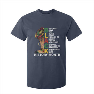 Black History Month Brilliant Brave Bold T Shirt For Kid African American Pride TS11 Navy Print Your Wear