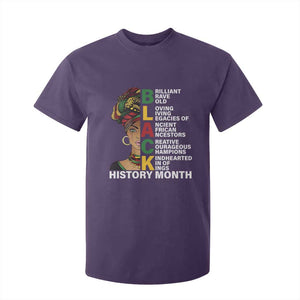 Black History Month Brilliant Brave Bold T Shirt For Kid African American Pride TS11 Purple Print Your Wear