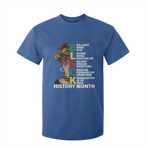 Black History Month Brilliant Brave Bold T Shirt For Kid African American Pride TS11 Royal Blue Print Your Wear