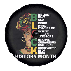 Black History Month Brilliant Brave Bold Spare Tire Cover African American Pride TS11 Print Your Wear