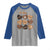 African American Proud Black History Month Raglan Shirt Melanin Hearts TS11 Sport Gray Royal Print Your Wear