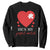 Funny He's My Perfect Match Valentine's Day Couple Matching Sweatshirt TS11 Black Print Your Wear