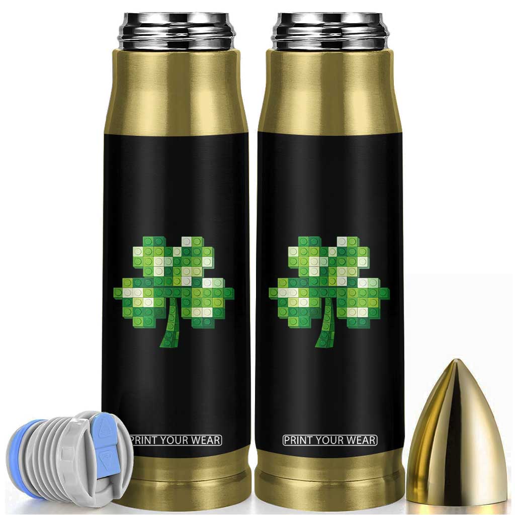 Funny St Patricks Day Shamrock Building Blocks Bricks Bullet Tumbler TS11 Black Print Your Wear