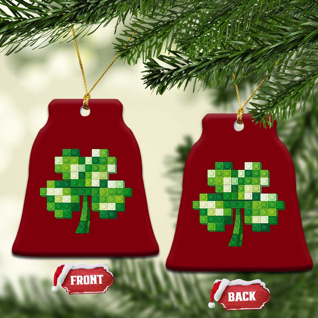 Funny St Patricks Day Shamrock Building Blocks Bricks Ceramic Ornament TS11 Print Your Wear