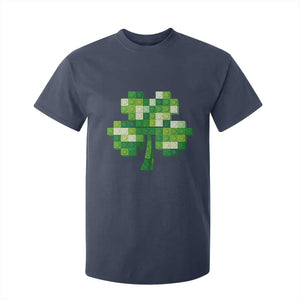 Funny St Patricks Day Shamrock Building Blocks Bricks T Shirt For Kid TS11 Navy Print Your Wear