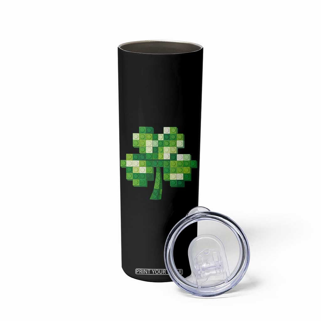 Funny St Patricks Day Shamrock Building Blocks Bricks Skinny Tumbler TS11 Print Your Wear