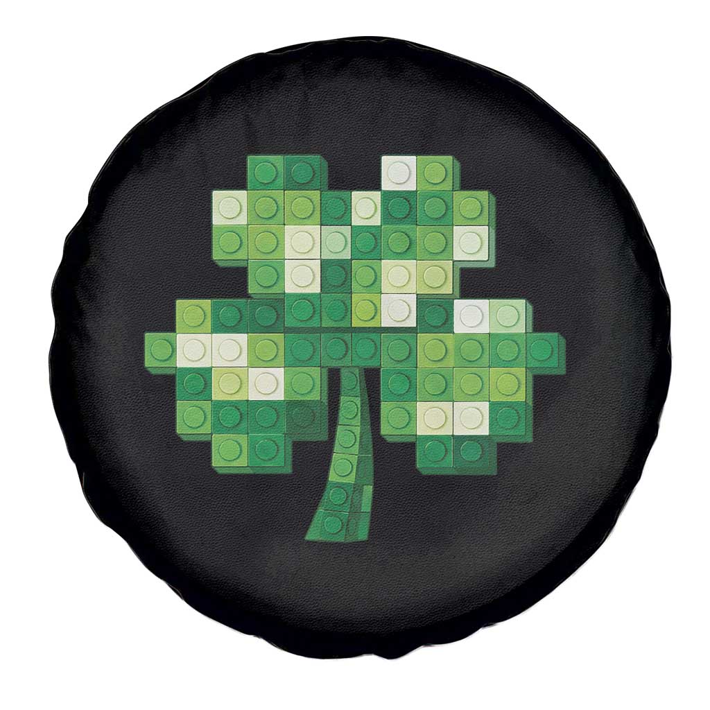 Funny St Patricks Day Shamrock Building Blocks Bricks Spare Tire Cover TS11 Print Your Wear