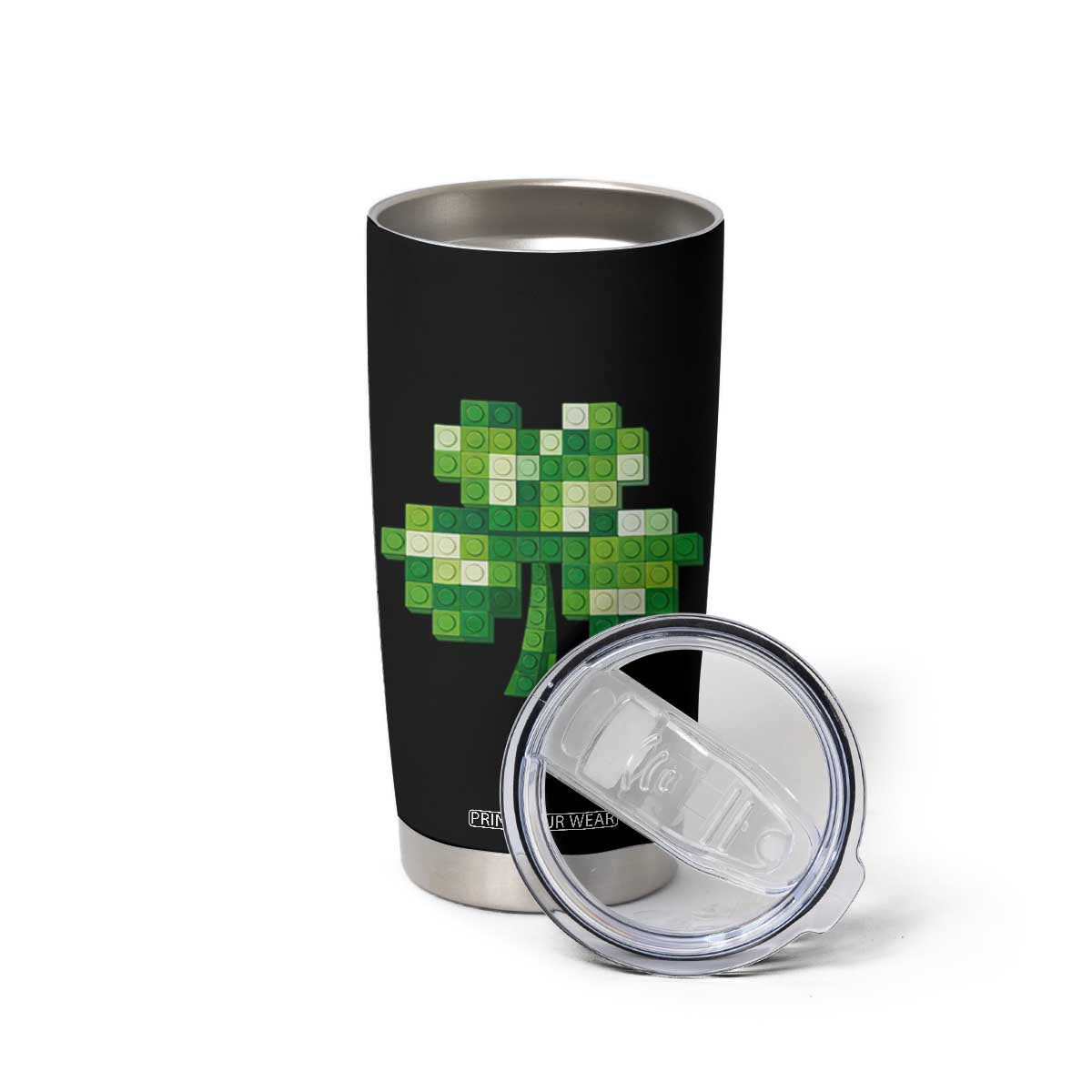 Funny St Patricks Day Shamrock Building Blocks Bricks Tumbler Cup TS11 Print Your Wear