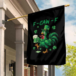 Funny F Caw F Chicken St Patricks Day Garden Flag Irish Beer Drinking Shamrock Print TS11 Print Your Wear