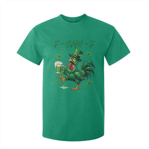 Funny F Caw F Chicken St Patricks Day T Shirt For Kid Irish Beer Drinking Shamrock Print TS11 Irish Green Print Your Wear