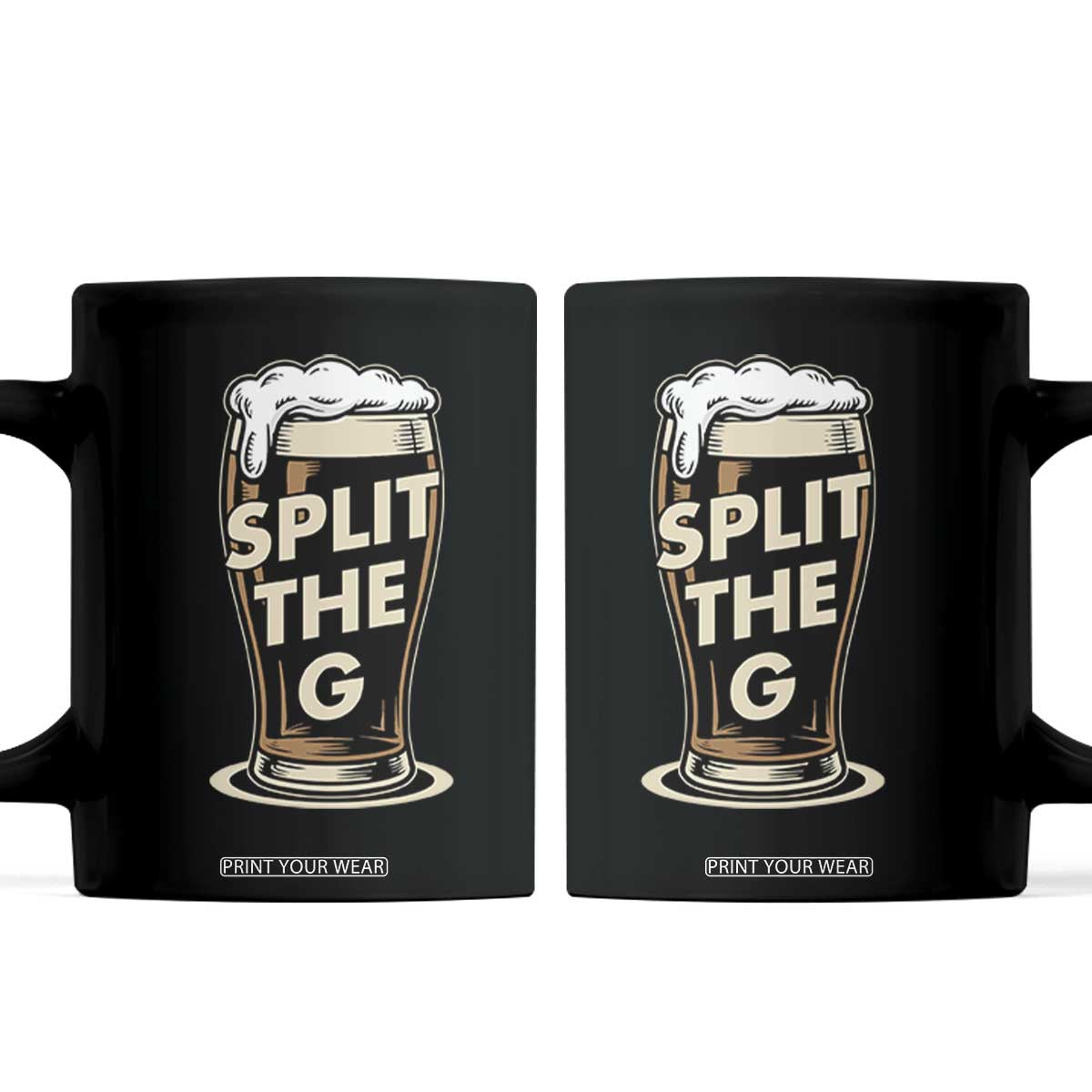 Funny Irish Beer Slit The G Coffee Mug Stout Beer Drinking Lover TS11 Black Print Your Wear