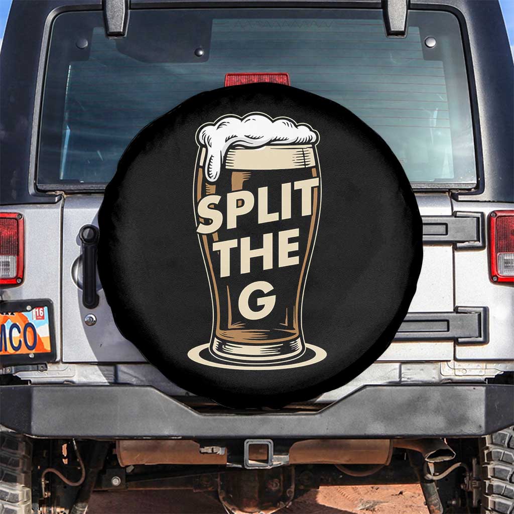 Funny Irish Beer Slit The G Spare Tire Cover Stout Beer Drinking Lover TS11 No hole Black Print Your Wear