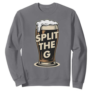 Funny Irish Beer Slit The G Sweatshirt Stout Beer Drinking Lover TS11 Charcoal Print Your Wear