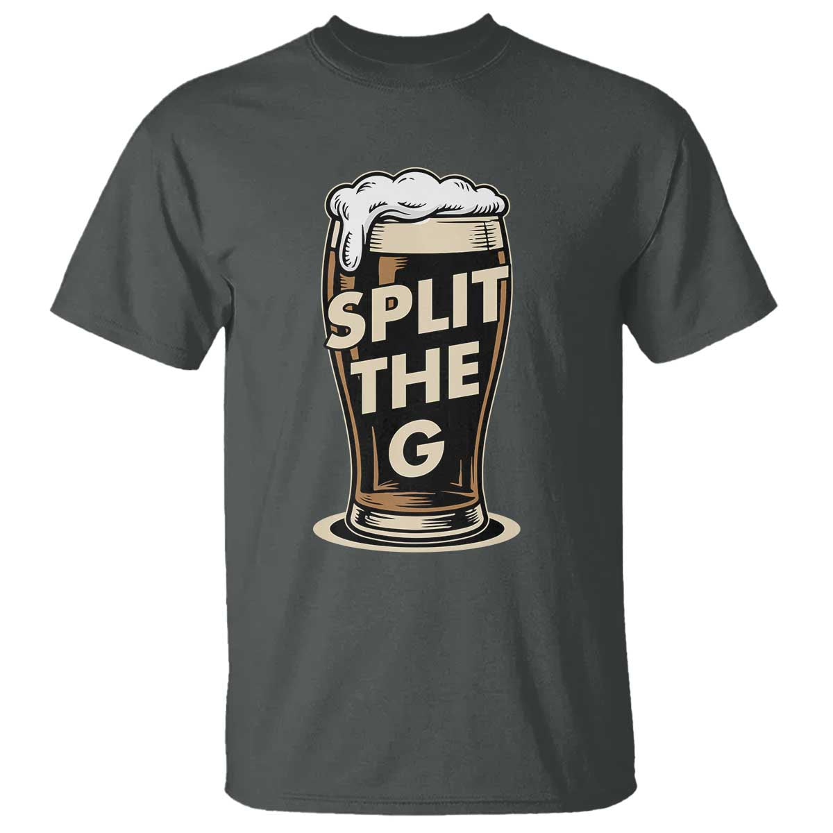 Funny Irish Beer Slit The G T Shirt Stout Beer Drinking Lover TS11 Dark Heather Print Your Wear