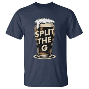 Funny Irish Beer Slit The G T Shirt Stout Beer Drinking Lover TS11 Navy Print Your Wear