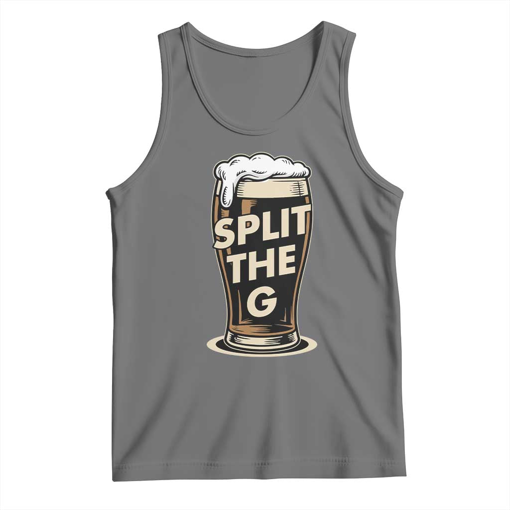 Funny Irish Beer Slit The G Tank Top Stout Beer Drinking Lover TS11 Black Heather Print Your Wear