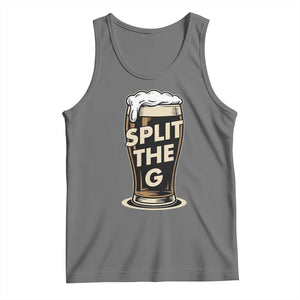 Funny Irish Beer Slit The G Tank Top Stout Beer Drinking Lover TS11 Black Heather Print Your Wear